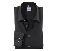 Olymp Herren Hemd LEVEL 5 BODY FIT extralange Ärmel- Gr. 42, Schwarz