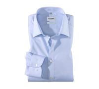 Olymp Herren Hemd Level 5 Body Fit Langarm, Bleu, 40