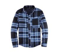 OLYMP Herren Hemdjacke Casual Wirk,Kariert,Regular fit,Marine 18,L