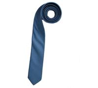 OLYMP Krawatte super slim 5 cm breit aus reiner Seide Fleckabweisend dunkelblau