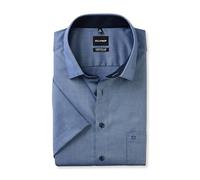 OLYMP Luxor, bügelfreies Business Hemd, comfort fit - big, Blau, Kurzarm, Kent, 46 (1413121846)