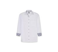 Langarmhemd OLYMP "Luxor", Herren, Gr. 41, N-Gr, weiß, Web, Obermaterial: 100% Baumwolle, comfort fit normal, 2-Knopf-Manschette, Hemden, Businesshemd, comfort fit, New-Kentkragen (50950402-41) weiß