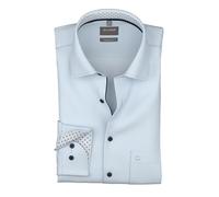 OLYMP Hemd Herren Comfort Fit Langarm Baumwolle blau, 45