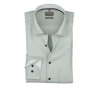 Businesshemd OLYMP "OLYMP Luxor, comfort fit, New Kent", Herren, Gr. 48, Normaler Arm, grün, 100% Baumwolle, Hemden (14116459-48) grün