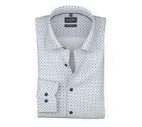 Businesshemd OLYMP "OLYMP Luxor, comfort fit, New Kent", Herren, Gr. 41, Normaler Arm, bleu, 100% Baumwolle, Hemden (55984069-41) bleu