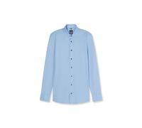 OLYMP Herren-Langarmhemd Luxor 24/Seven – Single Jersey, Modernfit, New Kent – Hellblau Gr.40