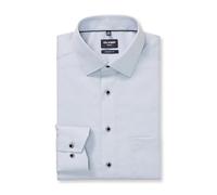 OLYMP Hemd Luxor Modern Fit Herren Langarm extra lang 69 cm silbergrau Größe 40