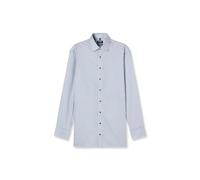 OLYMP Regular Fit Businesshemd aus reiner Baumwolle mit Kentkragen in Silber, Größe 42