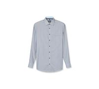 OLYMP Businesshemd Luxor Modern Fit New Kent Gestreift 100% Baumwolle Herren Gr. 46 Marine