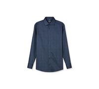 OLYMP Herren Oberhemd Langarm 128414,Einfarbig,470 Modern Fit 26,Global Kent,Marine 18,40