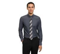 OLYMP Herren Oberhemd Langarm 200784,Einfarbig,Level 5 Body fit (15.05.2015 - F16),Royal Kent,anthrazit 67,42