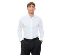 OLYMP Langarmhemd No 6 six – Herren Businesshemd, Gr. 43, Weiß, Super Slim, 100% Baumwolle