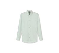 OLYMP Hemd No. Six 251014 Super Slim Kent-Kragen Langarm Hellgrün Faux-uni Gr. 42