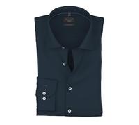 OLYMP Herren Oberhemd Langarm 251014,Einfarbig,375 No 6 six - super Slim (H16),Kent-Kragen,Marine 18,39