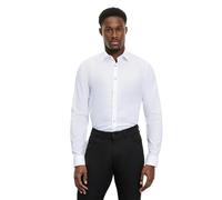 Langarmhemd OLYMP "No. Six", Damen, Gr. 42, N-Gr, weiß, Obermaterial: 97% Baumwolle, 3% Elastolefin, sehr schmal normal, 2-Knopf-Manschette, Hemden, Businesshemd, Kentkragen, super slim fit (54680201-