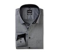 OLYMP Herren Oberhemd Langarm Big.Tal,Natté,468 Business Big 01,01 Kent-Kragen,schwarz 68,45