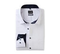 OLYMP Herren Oberhemd Langarm Big.Tal,Natté,468 Business Big 01,01 Kent-Kragen,Weiss 00,46