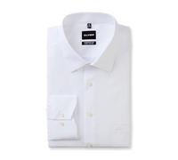 OLYMP Herren Oberhemd Langarm Big.Tal,Uni,468 Business Big 01,01 Kent-Kragen,Weiss 00,45