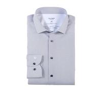 OLYMP Herren Oberhemd Langarm Level Five 24/Seven,Rotationsdruck auf y/d Dobby,24/7 - Level 5,22 Modern Kent,dunkelrot 39,44