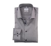 Body Fit Business-Hemd mit fein strukturiertem Muster 40 men Anthrazit