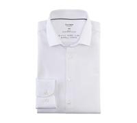 OLYMP Herren Oberhemd Langarm Level.Five.Body.fit,Twill,Body fit,Modern Kent,Weiss 00,43