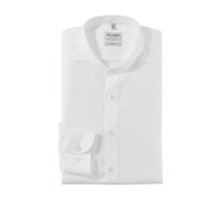 OLYMP Businesshemd Level Five body fit – Twill, Langarm, Stehkragen, Weiß – Größe 40