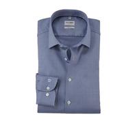 OLYMP Herren Oberhemd Langarm Level Five,Faux Uni,366 Level 5 Body fit (15.05.2015 - F16),21 New York Kent-2,royal 19,40