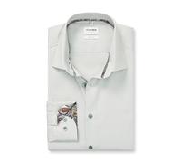 OLYMP Herren Oberhemd Langarm Level Five,Faux Uni,366 Level 5 Body fit (15.05.2015 - F16),21 New York Kent-2,kitt 75,46