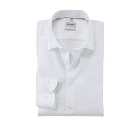 OLYMP Hemd Herren Slim Fit Langarm Baumwoll-Stretch weiß, 38