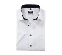 OLYMP Herren Oberhemd Langarm Level Five - Jersey Hemd, Atmungsaktives Gewebe, NY Kent Kragen, Extra Dünn - Hemden Herren - Weiss 00-44