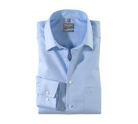 Businesshemd OLYMP "OLYMP Luxor, comfort fit, New Kent", Herren, Gr. 43, Normaler Arm, hellblau, 100% Baumwolle, Hemden (11550414-43) hellblau