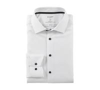OLYMP Herren Oberhemd Langarm Luxor 24/Seven,Faux Uni,24/7 - Luxor modern fit,19 Global Kent,Weiss 00,46