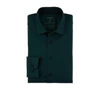 OLYMP Luxor 24/Seven, atmungsaktives Stretch Hemd aus Jersey, modern fit, Dunkelgrün, Kent, 44 (1202644944)