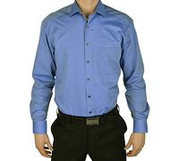 OLYMP Herren Oberhemd Langarm Luxor,Chambray,Comfort fit,New Kent,blau 15,47