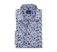 OLYMP Herren Oberhemd Langarm Luxor,Digitaldruck auf Uni,modern fit,Global Kent,Rosenholz 32,44