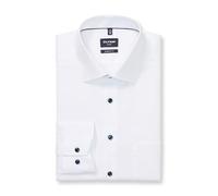 OLYMP Hemden Herren Slim Fit Langarm Baumwolle weiß, 42