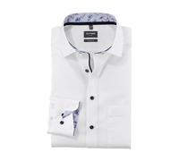 Businesshemd OLYMP "Luxor modern fit", Herren, Gr. 42, N-Gr, weiß, Obermaterial: 100% Baumwolle, casual, Langarm 1-Knopf-Manschette, Hemden (77136756-42) weiß