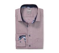OLYMP Herren Oberhemd Langarm Luxor,Faux Uni,466 Comfort Fit 20,13 New Kent,Bordeaux 37,47