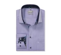 Businesshemd OLYMP "OLYMP Luxor, comfort fit, Businesshemd, New Kent", Herren, Gr. 39, Normaler Arm, viola, 100% Baumwolle, Hemden (27943604-39) viola