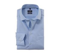OLYMP Herren Oberhemd Langarm Luxor,Faux Uni,470 Modern Fit 26,19 Global Kent,bleu 11,39