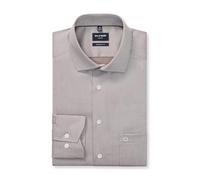 OLYMP Herren Oberhemd Langarm Luxor,Faux Uni,470 Modern Fit 26,19 Global Kent,Nougat 27,43