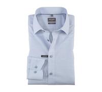 OLYMP Herren Oberhemd Langarm Luxor,Fil a Fil,Comfort fit,New Kent,Rauchblau 13,41