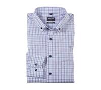 OLYMP Herren Oberhemd Langarm Luxor,Kariert,modern fit,Button-Down-Kragen,Rosenholz 32,40