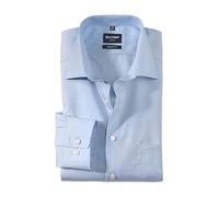 Businesshemd OLYMP "Luxor modern fit", Herren, Gr. 46, N-Gr, blau (hellblau), Web, Obermaterial: 100% Baumwolle, modern fit, Hemden (81778327-46) hellblau