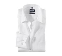 OLYMP Herren Oberhemd Langarm Luxor,Natté,modern fit,New Kent,Weiss 00,45