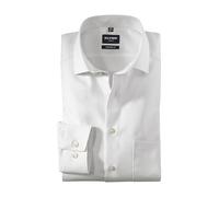 OLYMP Herren Oberhemd Langarm Luxor,Twill,modern fit,Global Kent,Weiss 00,40