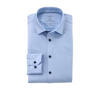 OLYMP Herren Oberhemd Langarm No. Six 24/Seven,Single Jersey,438 No-6-six-Jerseyshirt-01,20 Urban Kent,hellblau 10,46