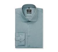 OLYMP Herren Oberhemd Langarm No. Six,Faux Uni,375 No 6 six - super Slim (H16),21 New York Kent-2,grün 45,39