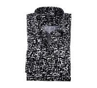 OLYMP Herren Oberhemd Langarm No. Six,Rotationsdruck auf y/d Dobby,No 6 six,21 New York Kent-2,schwarz 68,46