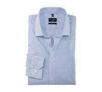OLYMP Herren Oberhemd Langarm No. Six,Rotationsdruck,super Slim,Modern Kent,bleu 11,40